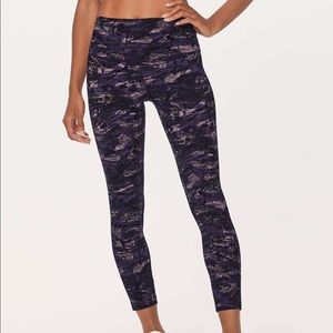 Lululemon Purple / Mauve Snake 25” Leggings